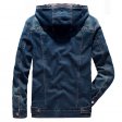 Manteau à capuche pour hommes Automne Denim Outwear Vêtements de haute qualité pour hommes