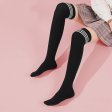 Hot Sale Sexy Striped Women Warm High Socks - Black