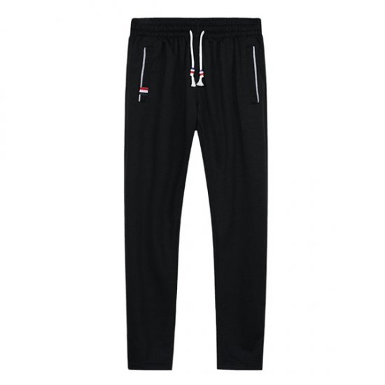 Pantalon de jogging pour homme, taille élastique, pantalon de jogging noir décontracté