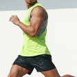 Sexy Sleeveless Workout Clothes Men Tank Top - Green