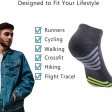 1 Pcs Men's Low Cut Ankle Socks Cushioned Running Sports Sock - Grey