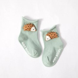 1 Pcs Chaussettes Pour Enfants Poupées De Dessin Animé Mignon Chaussettes De Bébé - Hérisson