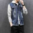 New Denim Jacket Men Hooded Sportswear Outdoors Fashion Giacche