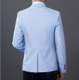 Chaqueta de traje de hombre de algodón delgado de moda coreana para hombres nuevos